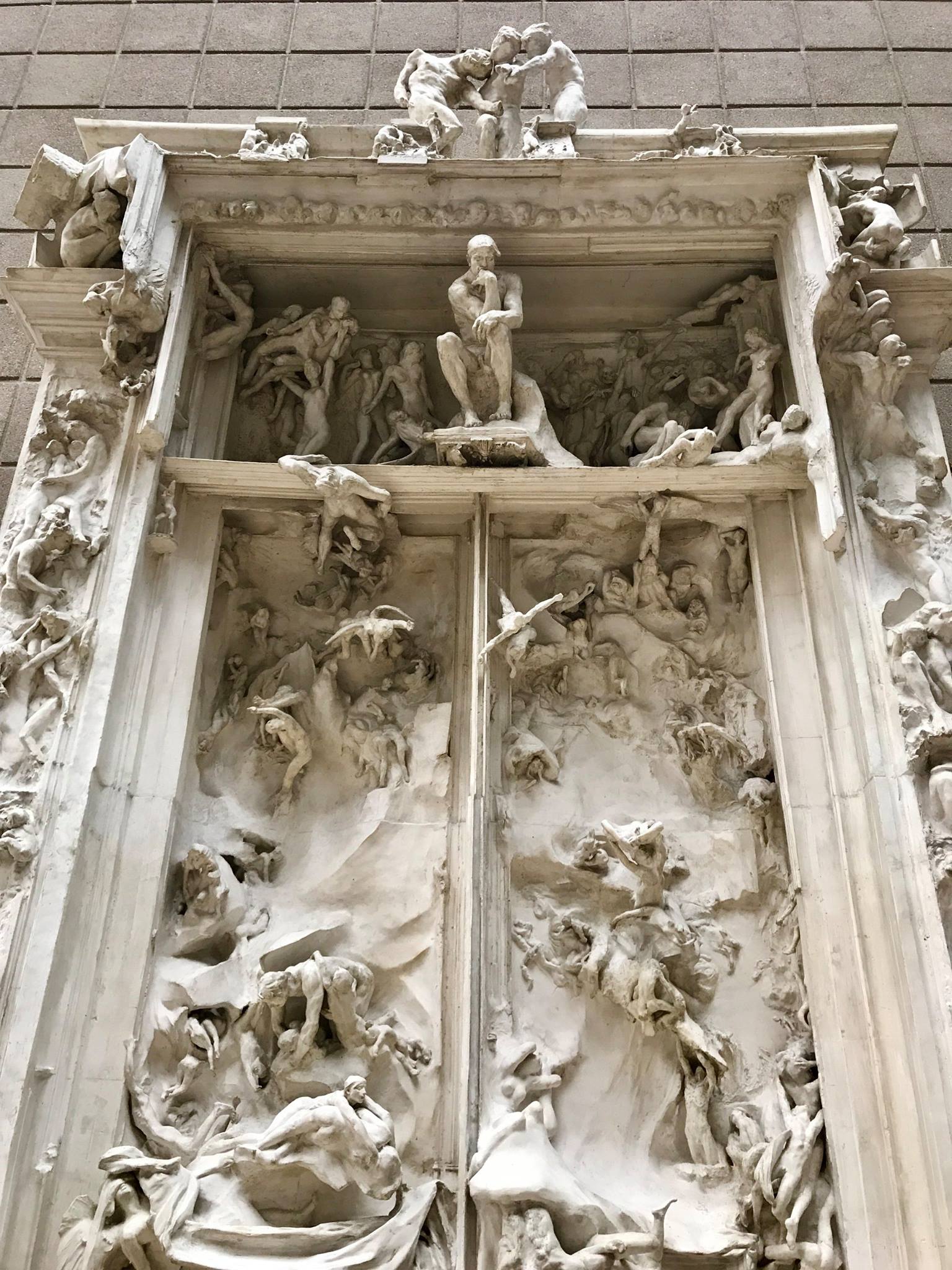 Porta Inferno gesso- Art Club - Associazione culturale - Visite guidate a Roma - Esperienze di Arte - Novembre - 2021